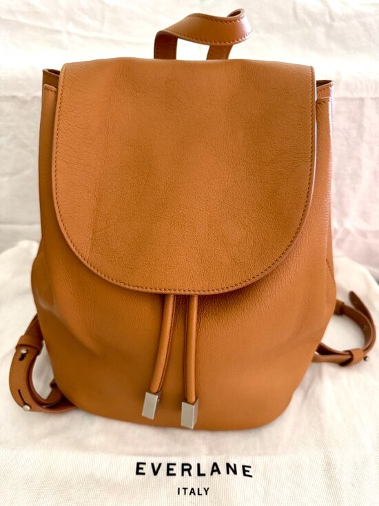 Everlane Leather Petra Backpack - Camel main image 4